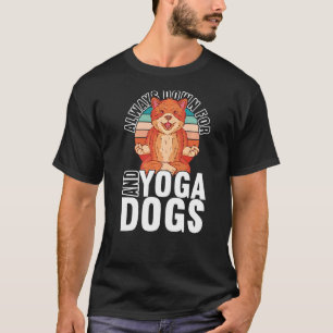 T-shirt Yoga Et Chiens Accessoires De Méditation Vêtements
