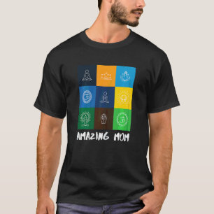 T-shirt Yoga Femme Maman Fête des Mères Lotus Om 3