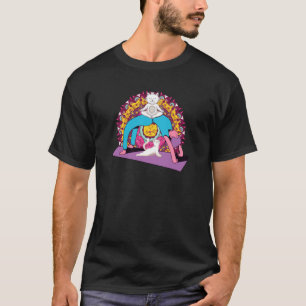 T-shirt Yoga Femmes méditations Chakras Mandalas Chat Pila