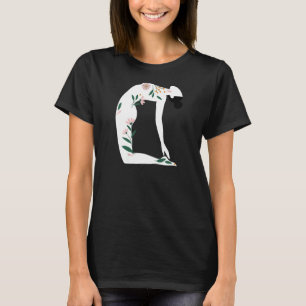 T-shirt Yoga Fleur Verte Femmes