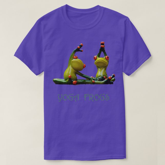 T-shirt Yoga Frogs Fitg Design 1 (Design devant)
