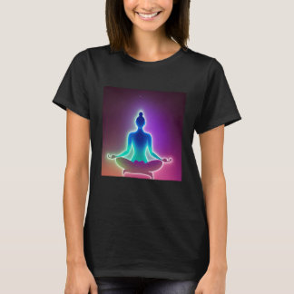 T-shirt Yoga Girl Female Sun Salutation Meditation Chakra 