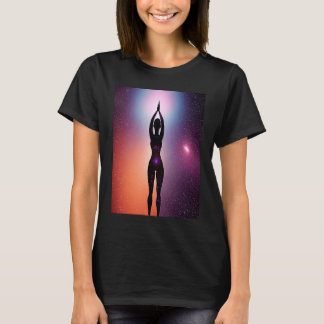 T-shirt Yoga Girl Female Sun Salutation Meditation Chakra 