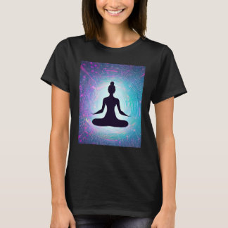 T-shirt Yoga Girl Female Sun Salutation Meditation Chakra