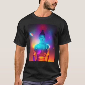 T-shirt Yoga Girl Female Sun Salutation Meditation Chakra 