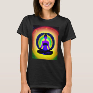 T-shirt Yoga Girl Female Sun Salutation Meditation Chakra 
