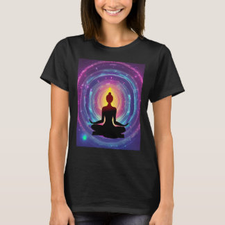T-shirt Yoga Girl Female Sun Salutation Meditation Chakra 