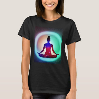 T-shirt Yoga Girl Female Sun Salutation Meditation Chakra 
