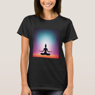 T-shirt Yoga Girl Female Sun Salutation Meditation Chakra 