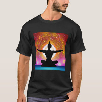 T-shirt Yoga Girl Female Sun Salutation Meditation Chakra 