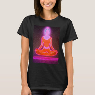 T-shirt Yoga Girl Female Sun Salutation Meditation Chakra