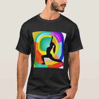 T-shirt Yoga Girl Female Sun Salutation Meditation Chakra 