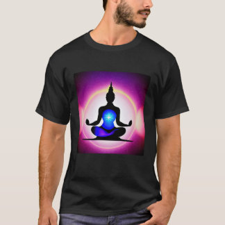 T-shirt Yoga Girl Female Sun Salutation Meditation Chakra 