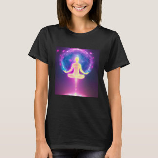 T-shirt Yoga Girl Female Sun Salutation Meditation Chakra 