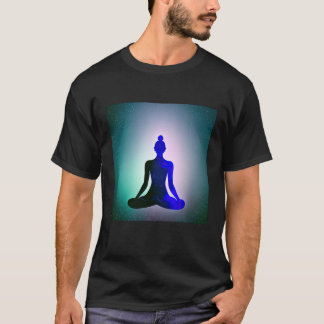 T-shirt Yoga Girl Femme Sun Salutation Méditation Chakra