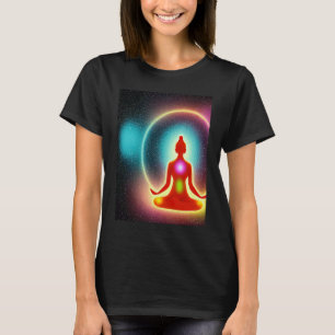 T-shirt Yoga Girl Femme Sun Salutation Méditation Chakra