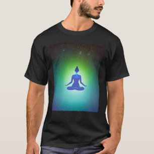 T-shirt Yoga Girl Femme Sun Salutation Méditation Chakra