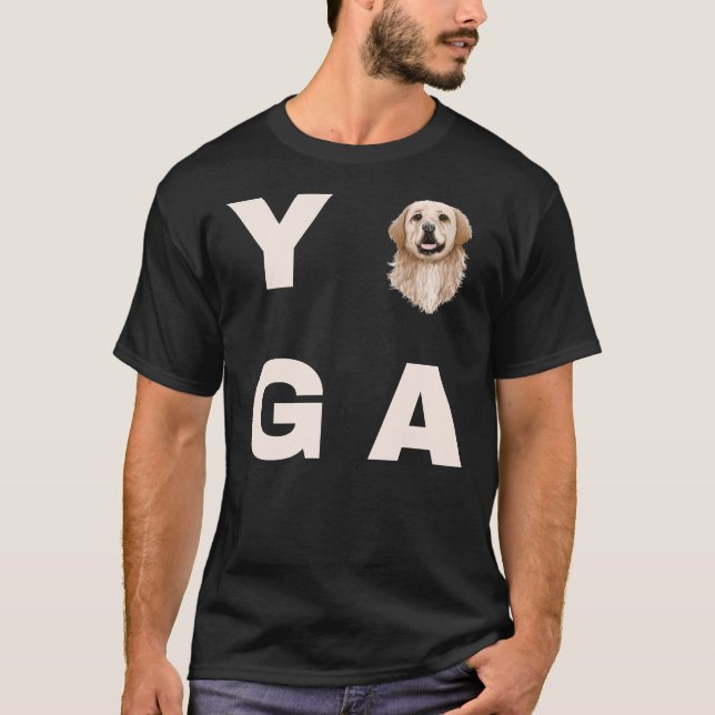 T-shirt Yoga Labrador Pour Yoga Et Labrador (Devant)
