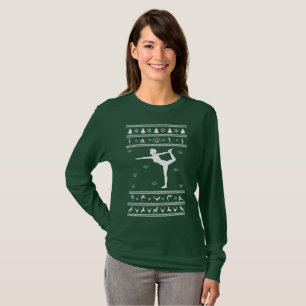 T-shirt Yoga laid de Noël de chandail