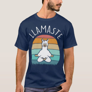 T-shirt Yoga llamaste funny Yoga quote retro