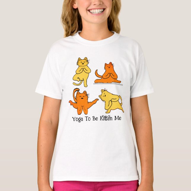 T-shirt Yoga Master Chat : LOL Hilarié Yoga Pun Chat (Devant)