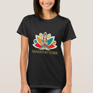 T-shirt Yoga Meditate Exhale Inhale Tipsy Boire Namasta