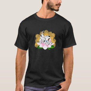 T-shirt Yoga Namaste Chien Divin Fleur de Lotus