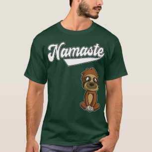 T-shirt Yoga Namaste Sloth Méditez une vie saine