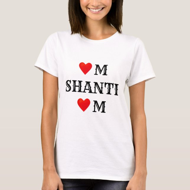 T-shirt Yoga Om Shanti Om (Devant)