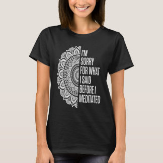 T-shirt Yoga Orament Fleur Mandala Méditation