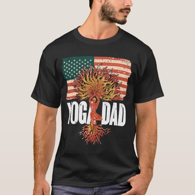 T-shirt Yoga Papa Spiritualité Méditation Yoga 5 (Devant)