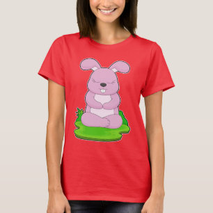 T-shirt Yoga Rabbit Fitness Gymnastique