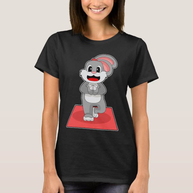 T-shirt Yoga Rabbit Fitness Gymnastique (Devant)
