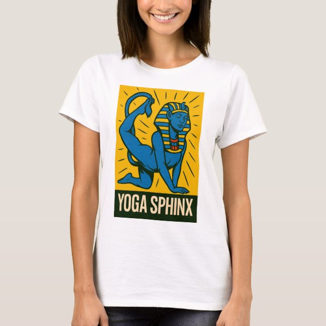 T-shirt Yoga Sphinx - Art Pop Classique (Devant)