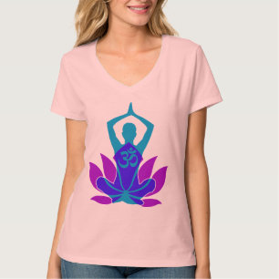T-shirt Yoga spirituel de fleur d'OM Namaste Lotus sur