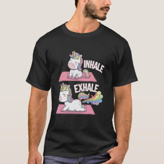 T-shirt Yoga Unicorn Namaste Meditation Zen Animal Yoga In