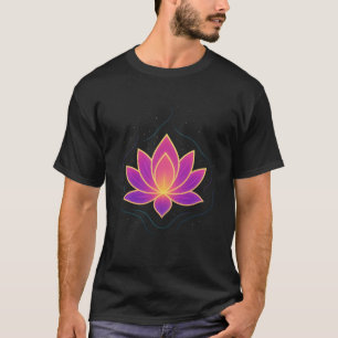T-Shirt Yoga Vibrant Lotus Art des Chakras