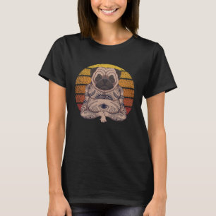 T-shirt Yoga Yoga Carlin Mandala méditation Yogi Chien