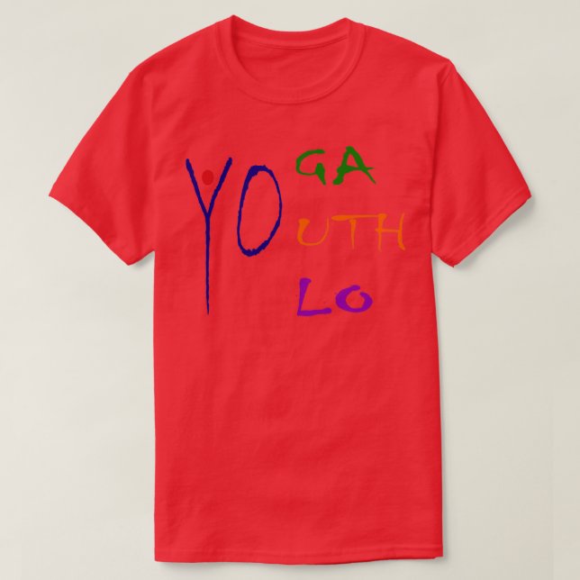T-shirt Yoga Yolo Yoga T sirt (Design devant)