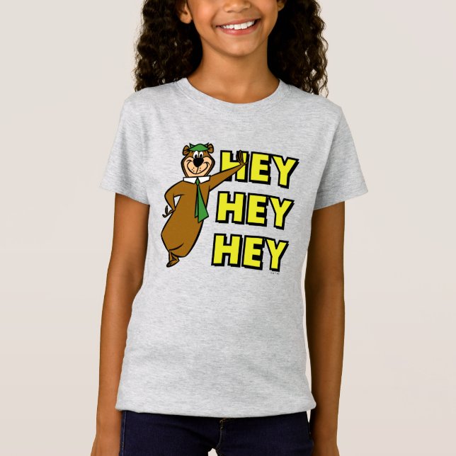 T-Shirt Yogi Bear Hey Hey Hey (Devant)