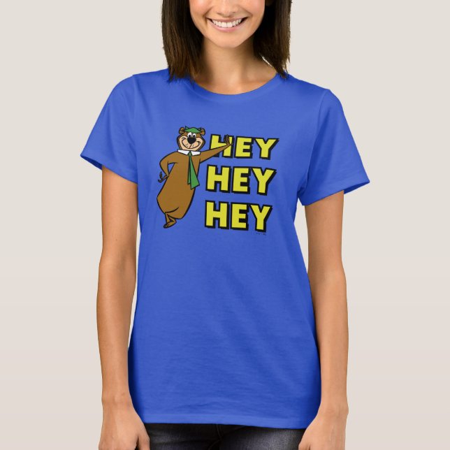 T-shirt Yogi Bear Hey Hey Hey (Devant)
