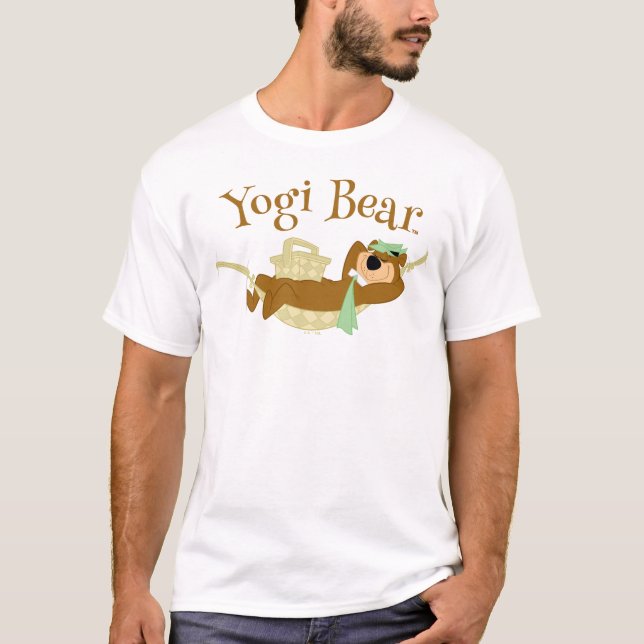 T-shirt Yogi Bear Pique-nique Hammock Nap Time (Devant)