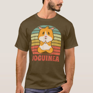 T-shirt Yoguinea Cute Guinée Pig Rodent Pet Yoga Méditerra