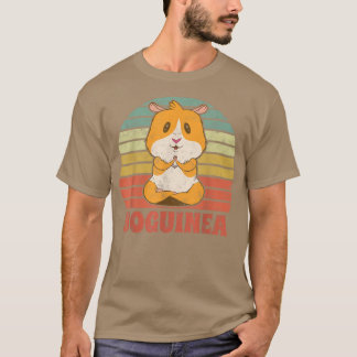 T-shirt Yoguinea Cute Guinée Pig Rodent Pet Yoga Méditerra