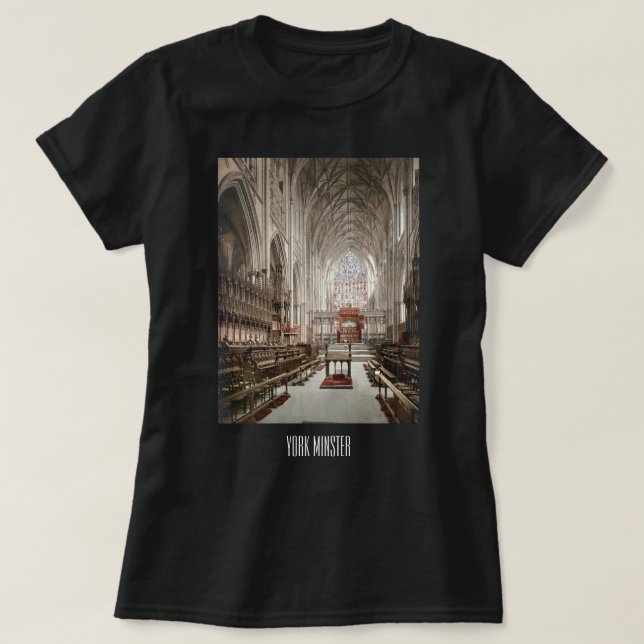 T-shirt York Minster, Angleterre (vers 1900) (Design devant)