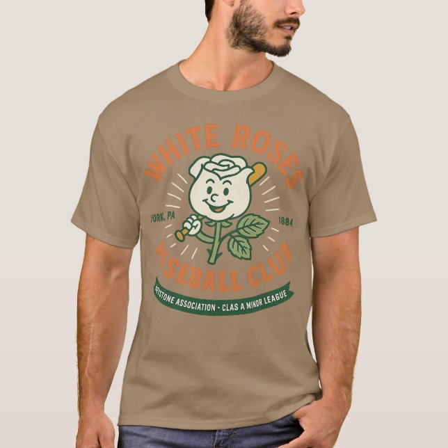 T-shirt York White Roses - Pennsylvanie (Devant)
