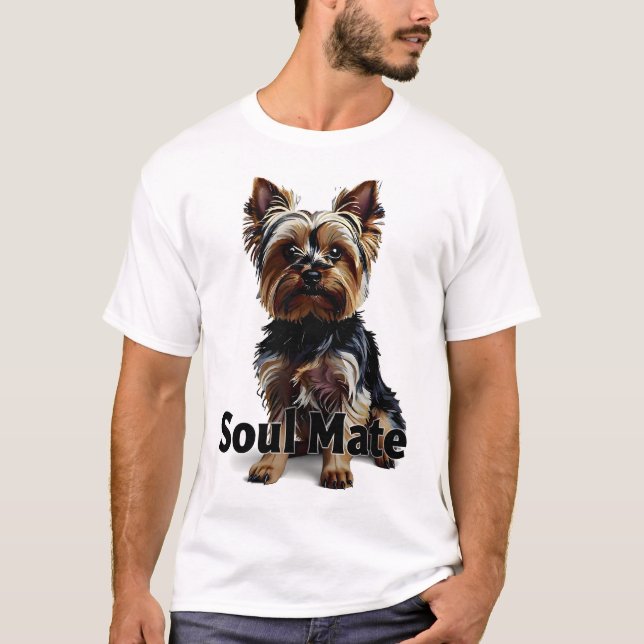 T-shirt Yorkie âme mate (Devant)