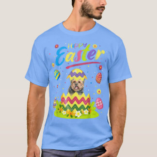 T-shirt Yorkie Amoureux des chiens Drôle Oeuf de Pâques Yo