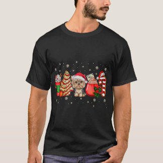 T-shirt Yorkie Chien Pajamas de Noël Café Latte Mugs