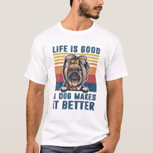 T-shirt Yorkie Chig Cadeaux Funny Yorkie Chien Papa Maman 